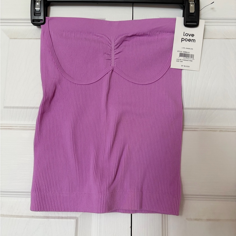 Lavender Ribbed Tube Top